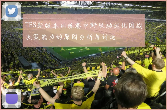 TES新版本训练赛中野联动优化团战决策能力的原因分析与讨论